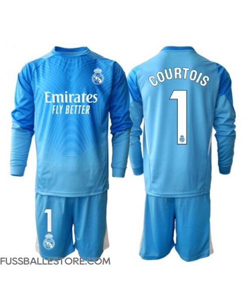 Günstige Real Madrid Thibaut Courtois #1 Torwart Heimtrikotsatz Kinder 2025-26 Langarm (+ Kurze Hosen) Günstige Real Madrid Thibaut Courtois #1 Torwart Heimtrikotsatz Kinder 2025-26 Langarm (+ Kurze Hosen)